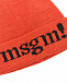 Красная шапка с логотипом на отвороте MSGM | Фото 3