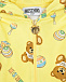 Желтый спортивный костюм с принтом &quot;медвежата&quot; Moschino | Фото 6