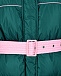 Пуховая куртка с розовым поясом MSGM | Фото 11