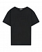 Черная футболка с лого в тон Moschino | Фото 5