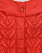 Стеганое пуховое пальто красного цвета Moncler | Фото 4