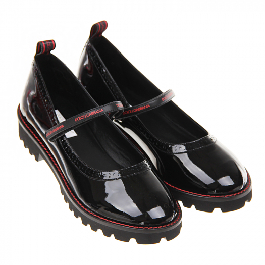Лакированные туфли с перфорацией Dolce&Gabbana | Фото 1