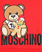 Красный свитшот с принтом &quot;медвежонок с печеньем&quot; Moschino | Фото 3