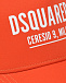 Оранжевая бейсболка с белым лого Dsquared2 | Фото 3