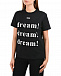 Черная футболка с принтом &quot;dream!&quot; MSGM | Фото 7