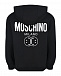 Черная спортивная куртка с белым лого Moschino | Фото 2