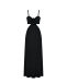 Платье с декором &quot;розы&quot;, черное Pietro Brunelli | Фото 1