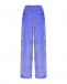 Бархатные спортивные брюки, фиолетовые Hinnominate | Фото 1