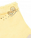 Желтые носки с бабочкой из стразов Story Loris | Фото 2