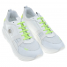 Белые кроссовки с салатовыми шнурками Philipp Plein | Фото 1