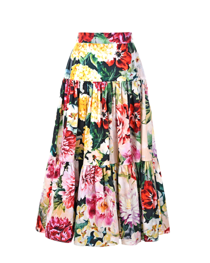 Многоярусная юбка-макси Dolce&Gabbana | Фото 1