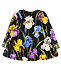 Платье с цветочным принтом и контрастными манжетами Dolce&Gabbana | Фото 2
