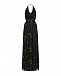 Черное платье с вышитыми звездами Dan Maralex | Фото 7
