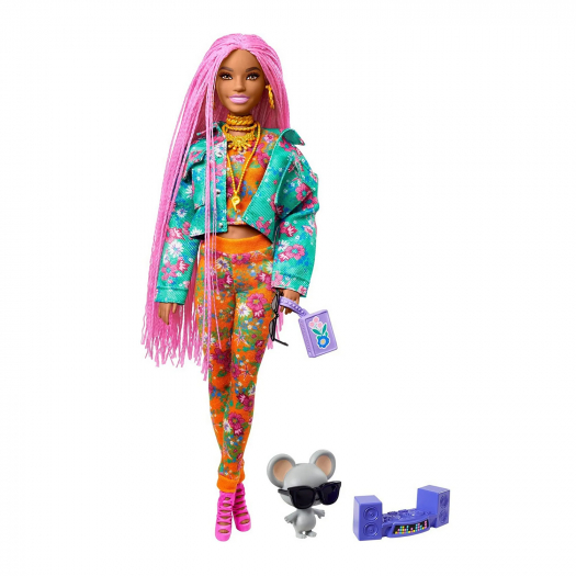 Кукла Barbie Экстра с розовыми косичками  | Фото 1