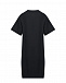 Черное платье-футболка с лого 5 Preview | Фото 2
