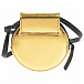 Круглая золотистая сумка, 12x12x2,5 см Diesel | Фото 3
