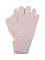 Перчатки из смесовой шерсти, розовые