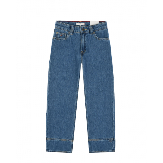 Голубые джинсы свободного кроя Tommy Hilfiger | Фото 1