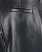 Черные укороченные брюки из кожи Blancha | Фото 6