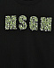Свитшот с логотипом вышитым бусинками, черный MSGM | Фото 3