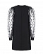 Черное платье с тюлевыми рукавами Fendi | Фото 2