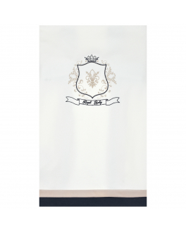 Белый плед с вышивкой &quot;корона&quot;, 82х68 см Aletta Белый, арт. RM220041-27F M629 | Фото 2