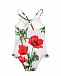 Белый купальник с принтом &quot;маки&quot; Dolce&Gabbana | Фото 2