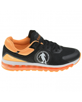 Черные кроссовки с оранжевыми вставками Bikkembergs Черный, арт. K3B9-20866-0208X765 | Фото 2