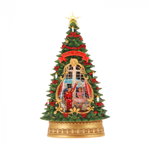 Новогодний сувенир &quot;Рождественская ель с щелкунчиком&quot; LED, 18x10x35 см Timstor | Фото 1
