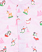 Розовый комбинезон с новогодним принтом Kissy Kissy | Фото 3