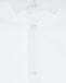 Однотонная хлопковая рубашка белого цвета Dal Lago | Фото 4