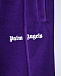 Фиолетовые спортивные брюки с белыми лампасами  | Фото 5