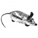 Новогодний сувенир Крыса с серебристыми пайетками Dan Maralex | Фото 1