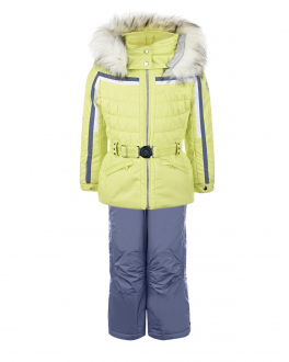 Зимний комплект из салатовой куртки и серого полукомбинезона Poivre Blanc Салатовый, арт. W20-1002-BBGL/A ARYE/W20-1024-BBGL SDBL | Фото 1