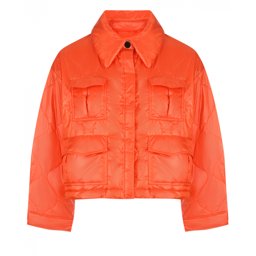 Оранжевая куртка с накладными карманами Dorothee Schumacher | Фото 1