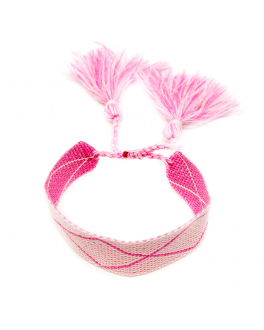 Розовый браслет с кисточками Tais , арт. BRS 4-1 | Фото 1