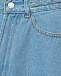 Широкие шорты мини с бахромой, голубые Forte dei Marmi Couture | Фото 7