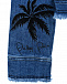 Джинсовая куртка с принтом &quot;пальмы&quot; Philipp Plein | Фото 4