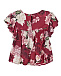 Блуза из вискозы с цветочным принтом Monnalisa | Фото 2