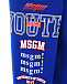 Синяя толстовка-худи с логотипом на рукавах MSGM | Фото 5