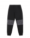 Черные спортивные брюки с контрастными вставками Moncler | Фото 1