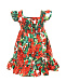 Платье и штанишки с принтом &quot;герань&quot; Dolce&Gabbana | Фото 3