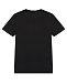 Черная футболка с полоской цвета фуксии Diesel | Фото 3