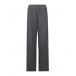 Широкие шерстяные брюки темно-серого цвета Panicale | Фото 1
