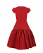 Красное приталенное платье с пышной юбкой Monnalisa | Фото 2