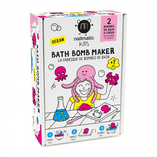 Набор для создания бомбочек для ванны &quot;Океан&quot; (розовый) nailmatic | Фото 1