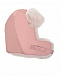 Розовая шапка-ушанка с мехом кролика Ploomlé | Фото 2