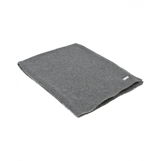 Темно-серый шарф из шерсти и кашемира, 160x30 см Il Trenino | Фото 1