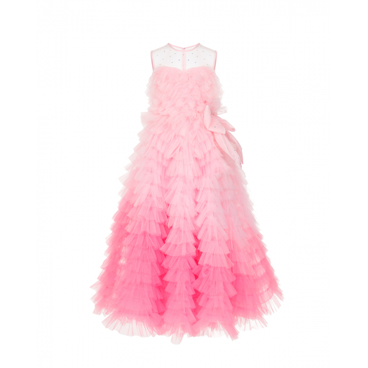 Розовое платье с оборками Sasha Kim | Фото 1