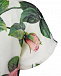 Платье из органзы с принтом &quot;Тропические розы&quot; Dolce&Gabbana | Фото 3